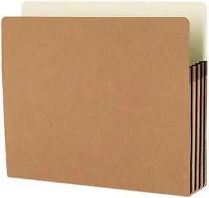 Smead 73224 3 1/2 Expansion Drop Front Pocket, Straight Tab, Letter, Manila/Redrope, 25/Box