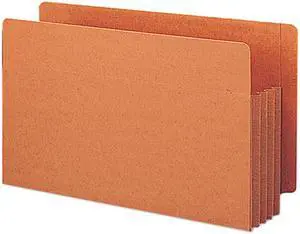 Smead 74780 3 1/2 Inch Expansion File TUFF Pockets, Straight, Legal, Redrope, 10/Box