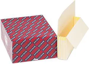 Smead 75124 3 1/2 Inch Expansion End Tab File Pockets, Straight Tab, Letter, Manila, 25/Box