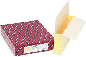 Smead 75164 3 1/2 Inch Expansion End Tab File Pockets with Tyvek, Letter, Manila, 10/Box