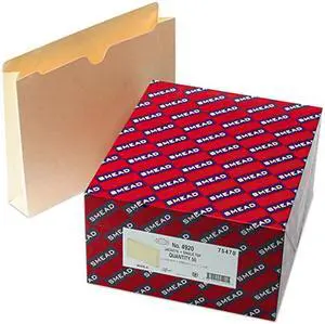 Smead 75470 File Jackets with Two Inch Expansion, Letter, 11 Point Manila, 50/Box