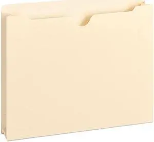 Smead 75560 Double-Ply Top File Jackets, Two Inch Expansion, Letter, 11 Point Manila, 50/Box