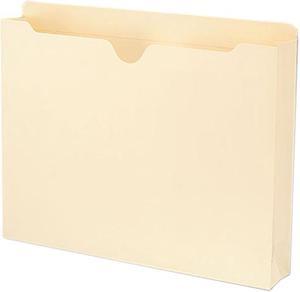 Smead 75605 Recycled Top Tab File Jacket, Letter, Two Inch Expansion, Manila, 50/Box