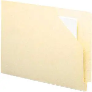 Smead 75715 Antimicrobial End Tab File Jackets, Letter, 11 Point Manila, 100/Box