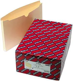 Smead 76520 File Jackets, Double-Ply Top, One Inch Expansion, Legal, 11 Point Manila, 50/Box