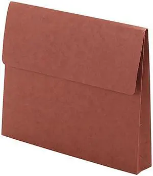 Smead 77142 Two Inch Expansion Wallet with Hook-and-Loop fastener, Letter, Redrope