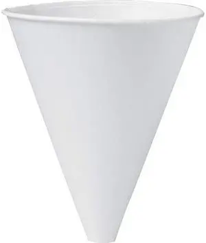 Solo Cup 10BFC-2050 Bare Eco-Forward Treated Paper Funnel Cups, 10oz. White, 250/Bag, 4 Bags/Carton