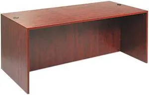 Valencia Series Straight Front Desk Shell, 71w x 35-1/2d x 29-1/2h, Med Cherry