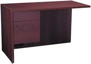 HON 10516LNN 10500 Series “L” Workstation Return, 3/4 Height Left Ped, 48w x 24d, Mahogany