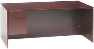 HON 10500 Large "L" or "U" Workstation Left 3/4-Height Ped Desk, 72w x 36d, Harvest