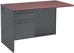 HON 38216LNS 38000 Series Flush Return, Left, Charcoal / Mahogany