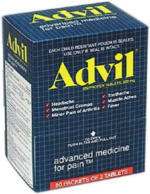 Advil
Ibuprofen Tablets, Two-Packs, 50 Packs/Box
