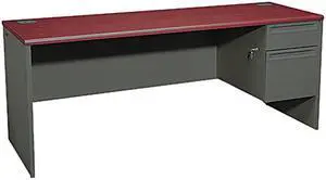HON 38856RNS 38000 Series Right Pedestal Credenza, 29.50" x 72.00" x 24.00", Mahogany / Charcoal