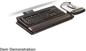 3M AKT180LE Sit/Stand Easy Adjust Keyboard Tray, Black