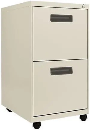 Alera PA54-2820PY Two-Drawer Mobile Pedestal File, 15-7/8w x 19-3/4d x 28-1/4h, Putty
