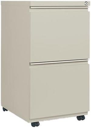 Alera PB54-2819PY (ALEPB542819PY) Two-Drawer Mobile Pedestal File With Full-Length Pull, 15-7/8w x 19-1/4d, Putty