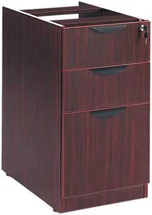 Alera VA53-2822MY (ALEVA532822MY) Valencia 2 Box/1 File Full Pedestal, 15-5/8w x 22-7/8d x 28-1/2h, Mahogany