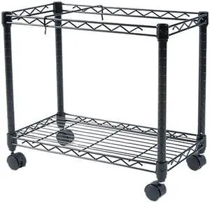 Fellowes 45081 High-Capacity Rolling File Cart, 24w x 14d x 20-1/2h, Black