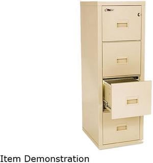 FireKing 4R1822CPA Turtle 4-Drawer File, 17-3/4w x 22-1/8d, UL Listed 350° for Fire, Parchment