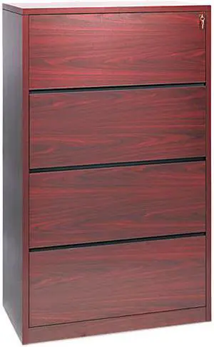 HON 10516NN 10500 Series Four-Drawer Lateral File, 36w x 20d x 59-1/8h, Mahogany