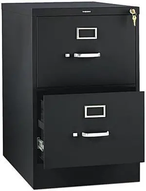 HON 312CPP 310 Series Two-Drawer, Full-Suspension File, Legal, Black