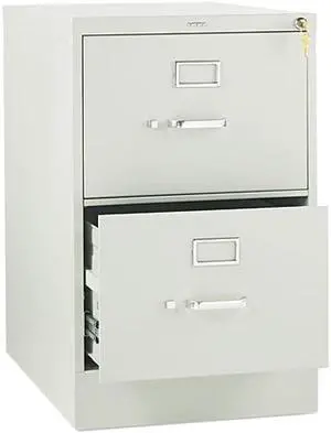 HON 312CPQ 310 Series Two-Drawer, Full-Suspension File, Legal, 26.50" Depth, Light Gray