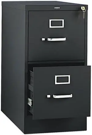 HON 312PP 310 Series Two-Drawer, Full-Suspension File, Letter, 26.50" Depth, Black