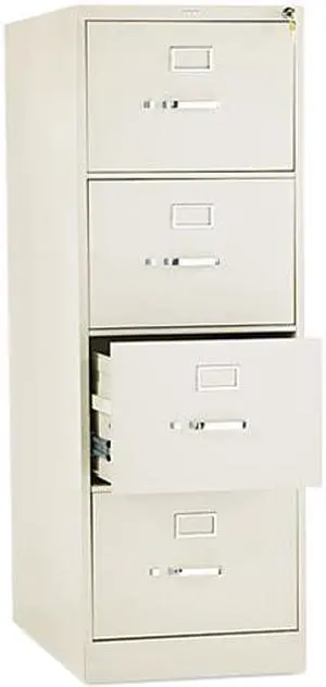 HON 314CPL 310 Series Four-Drawer, Full-Suspension File, Legal, 26.50" Depth, Putty