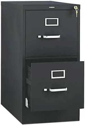 HON 512PP 510 Series Two-Drawer Full-Suspension File, Letter, 29h x25d, Black
