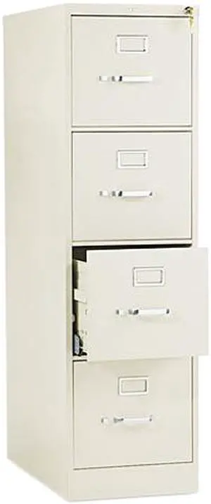 HON 514PL 510 Series Four-Drawer, Full-Suspension File, Letter, 52h x25d, Putty