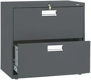 HON 672LS 600 Series Two-Drawer Lateral File, Charcoal