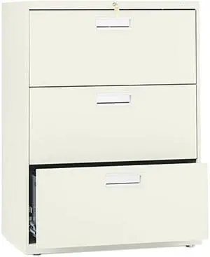 HON 673LL 600 Series Three-Drawer Lateral File, 30w x19-1/4d, Putty