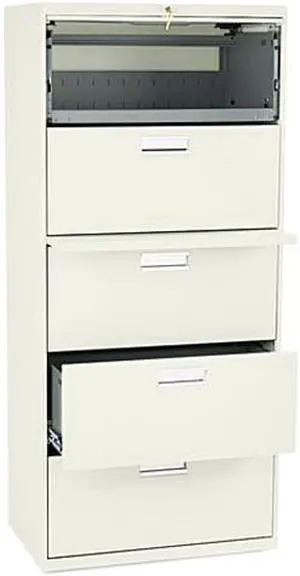 HON 675LL 600 Series Five-Drawer Lateral File, 30w x19-1/4d, Putty HON 675LL 600 Series Five-Drawer Lateral File, 30w x19-1/4d, Putty