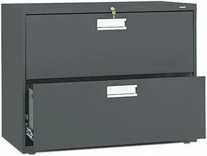 HON 682LS 600 Series Two-Drawer Lateral File, Charcoal