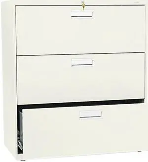 HON 683LL 600 Series Three-Drawer Lateral File, 36w x19-1/4d, Putty