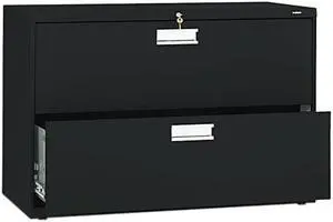 HON 692LP 600 Series Two-Drawer Lateral File, Black