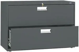 HON 692LS 600 Series Two-Drawer Lateral File, Charcoal
