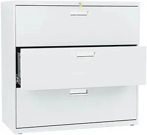 HON 693LQ 600 Series Three-Drawer Lateral File, Light Gray