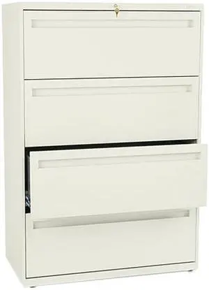 HON 784LL 700 Series Four-Drawer Lateral File, 36.00" Width x 19.25" Depth, Putty