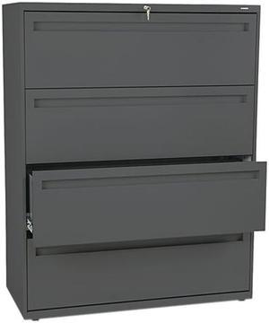 HON 794LS 700 Series Four-Drawer Lateral File, 42w x 19-1/4d, Charcoal