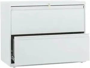 HON 882LQ 800 Series Two-Drawer Lateral File, 36w x 19-1/4d x 28-3/8h, Light Gray