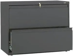 HON 882LS 800 Series Two-Drawer Lateral File, Charcoal