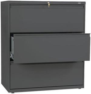 HON 883LS 800 Series Three-Drawer Lateral File, Charcoal