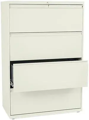 HON 884LL 800 Series Four-Drawer Lateral File, 36w x 19-1/4d x 53-1/4h, Putty