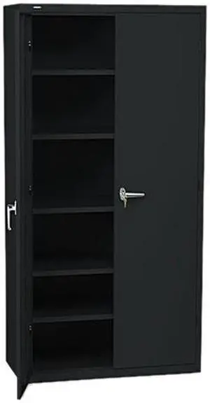 HON SC1872P Assembled Storage Cabinet, 71.25" x 36.00" x 18.25", Black HON SC1872P Assembled Storage Cabinet, 71.25" x 36.00" x 18.25", Black