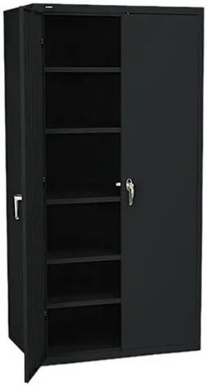 HON SC2472P Assembled Storage Cabinet, 71.30" x 36.00" x 24.30", Black