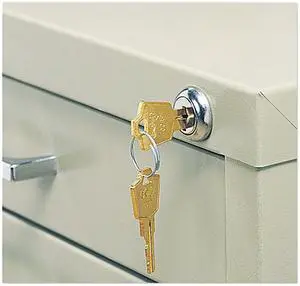 Safco 4981 Field Installable Lock Kit For Use With Five-Drawer Flat Files, Steel