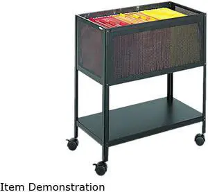 Safco 5350BL Steel Mesh Open Top Tub File, 13-1/2w x 24-1/4d x 27-1/2h, Black