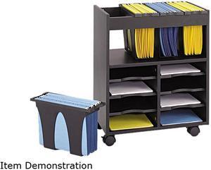 Safco 5390BL GoCarts Mobile File, 14.50" w x 21.50" d x 26.25" h, Black