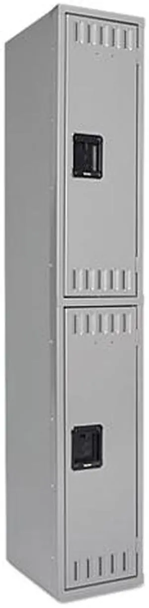 Tennsco DTS121836AMG Double Tier Locker, 12w x 18d x 72h, Medium Gray Tennsco DTS121836AMG Double Tier Locker, 12w x 18d x 72h, Medium Gray